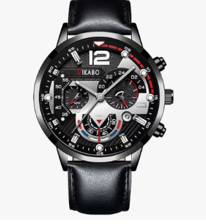Valcien | Men's PU Leather Quartz Watch – Date Display, Classic  Luxury Wrist Watch
