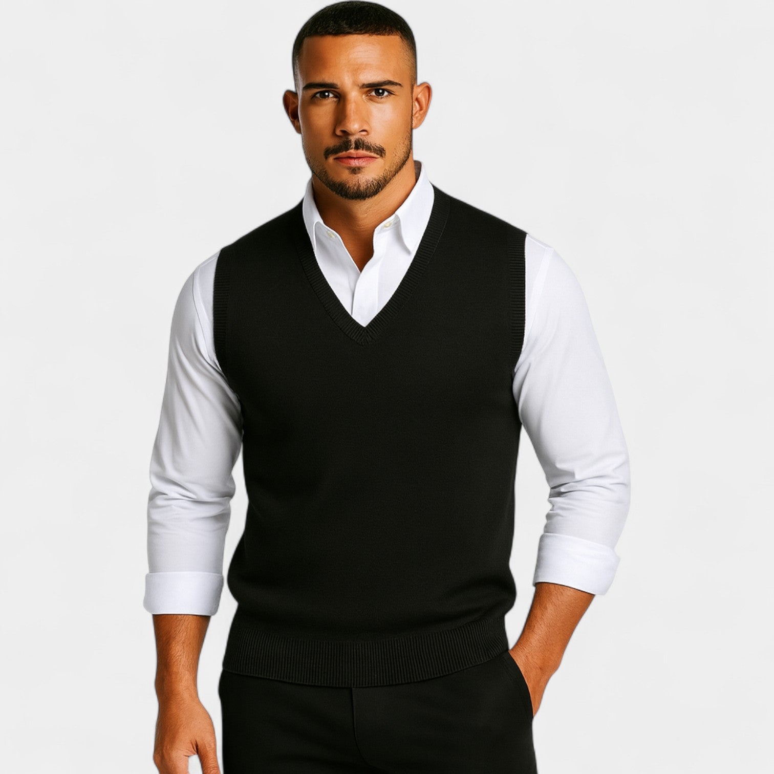 Men’s Sweater Vest | Classic V-Neck Pullover Style