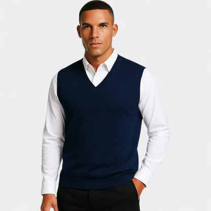 Men’s Sweater Vest | Classic V-Neck Pullover Style