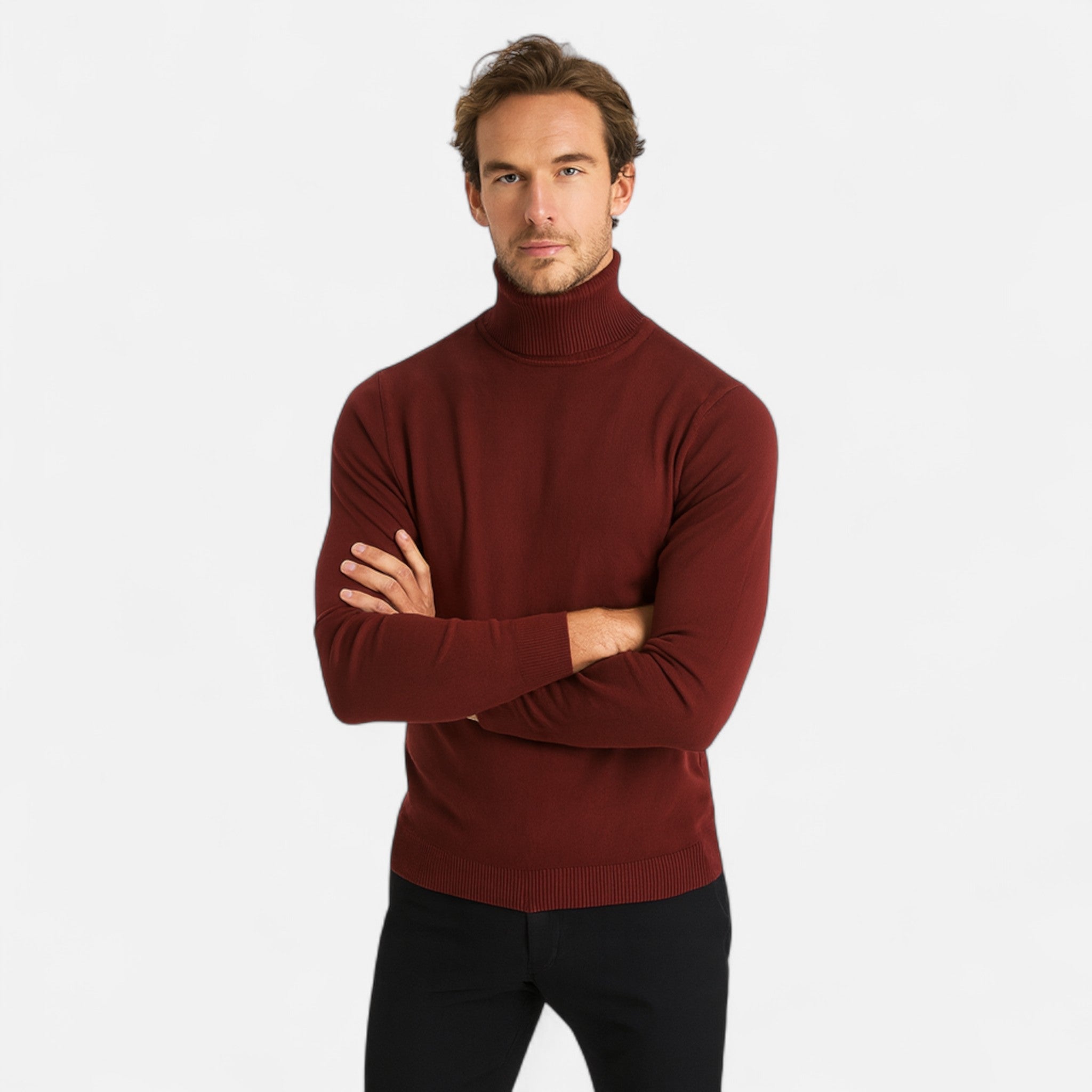 Valcien | Men’s Turtleneck Sweater – Refined Silhouette, Effortless Sophistication