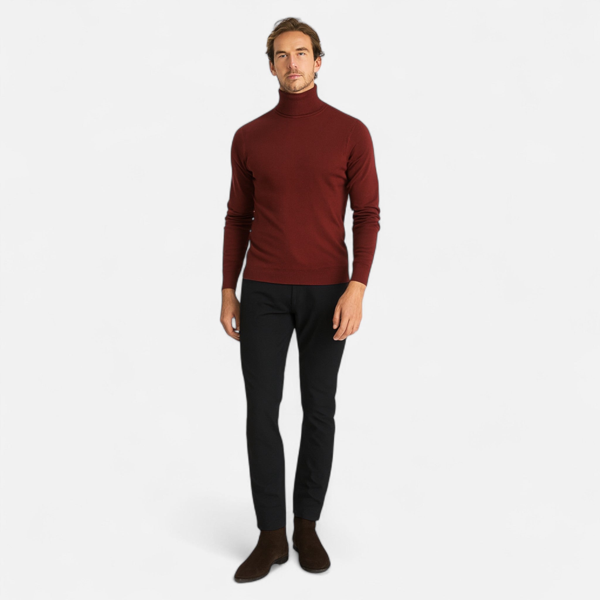 Valcien | Men’s Turtleneck Sweater – Refined Silhouette, Effortless Sophistication