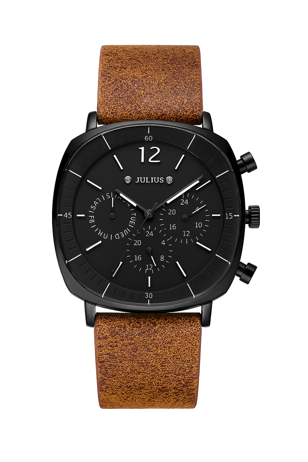 Midnight Eclipse Chronograph Watch – Men's Luxury Timepiece