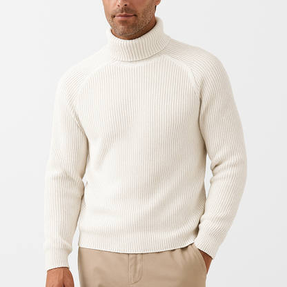 Men’s Turtle Roll Neck Sweater – Modern Silhouette, Timeless Elegance