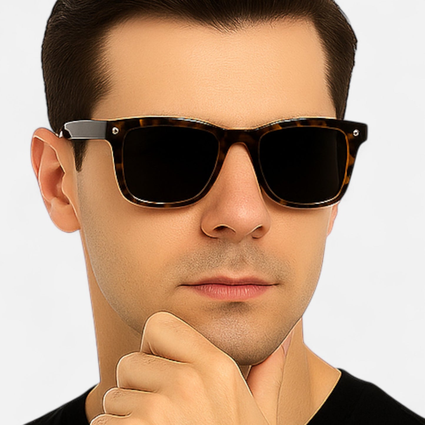 Valcien | Ultra-Light Square Frame Sunglasses – Modern Edge, All-Day Clarity