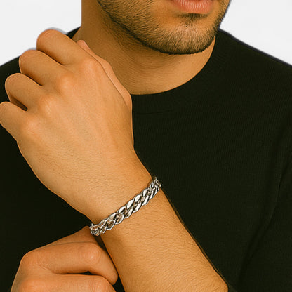 Valcien | Men's Cuban Chain Bracelet – Bold Form, Timeless Authority