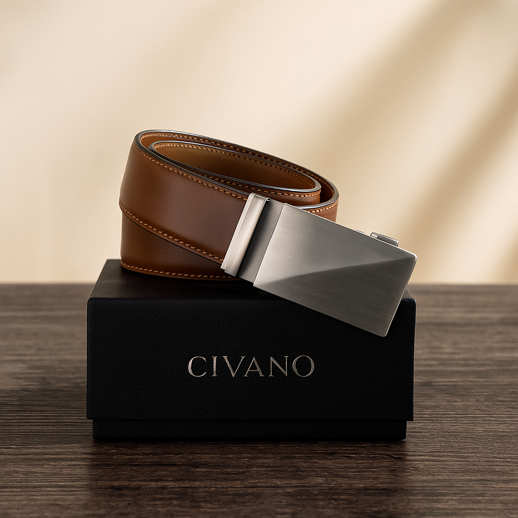 Civano Regener Men’s Leather Belt – Elegant & Durable Classic Style