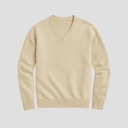 Men’s V-Neck Sweater | Classic Winter Pullover Style