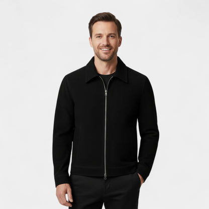 Men’s Winter Bomber Jacket | Modern Zip-Up Collared Look