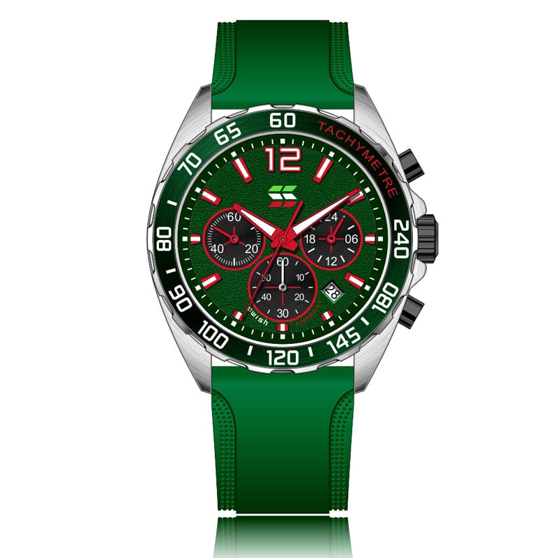 Valcien - Luxury Chronograph Watch Detail | Racing-Inspired Men's Watch