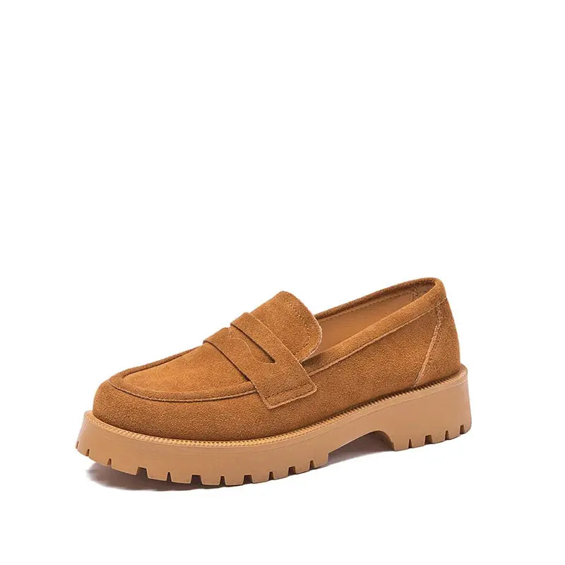 Women’s Slip-On Loafers | Trendy Platform Casual Footwear
