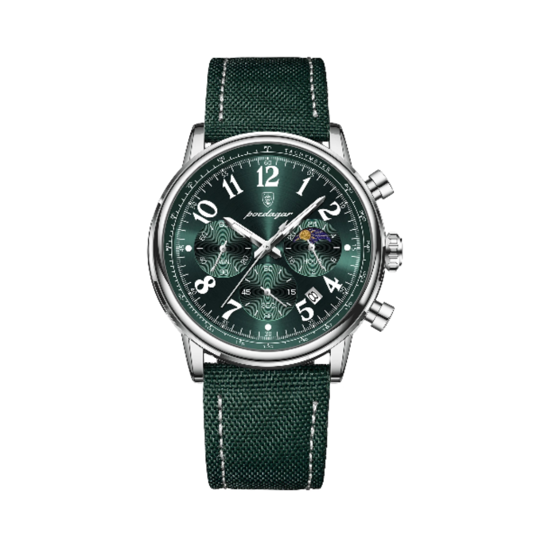 Valcien | Munich Men’s Leather Watch – Scratch-Resistant Lens Water-Resistant