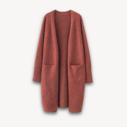 Vero – Women’s Long Open-Front Cardigan – Timeless Everyday Layer