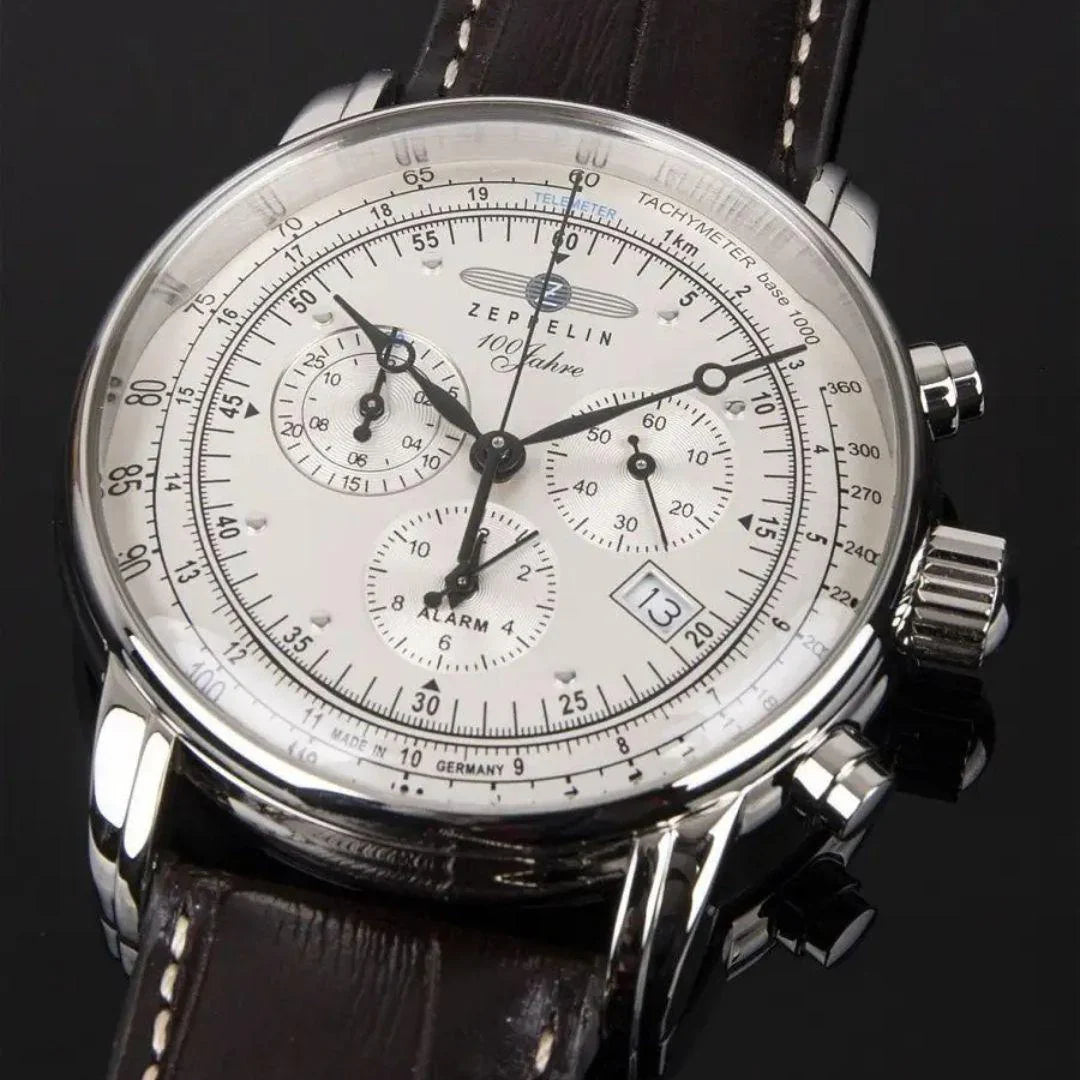 Zeppelin 100 Years Men’s Chronograph Watch – Luxury Pilot Style Timepiece