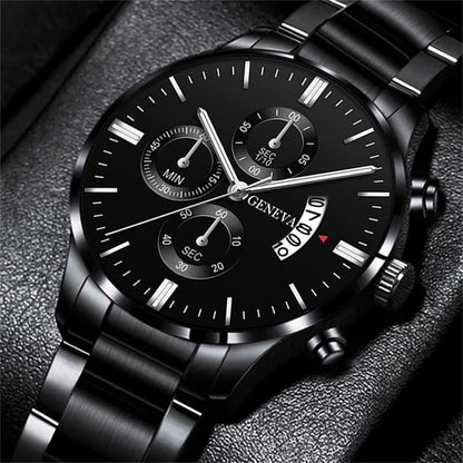 Valcien | Men Classic Durable Luxury Black Watch