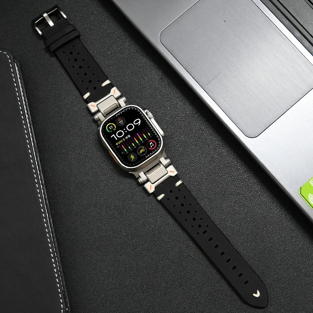 Valcien | Leather Apple Watch Band Luxury Comfort