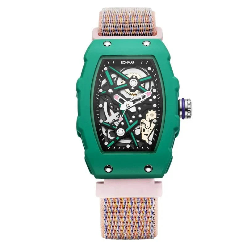 Valcien | Stainless Steel Quartz Watch with Nylon Strap – Elegant 35mm Design