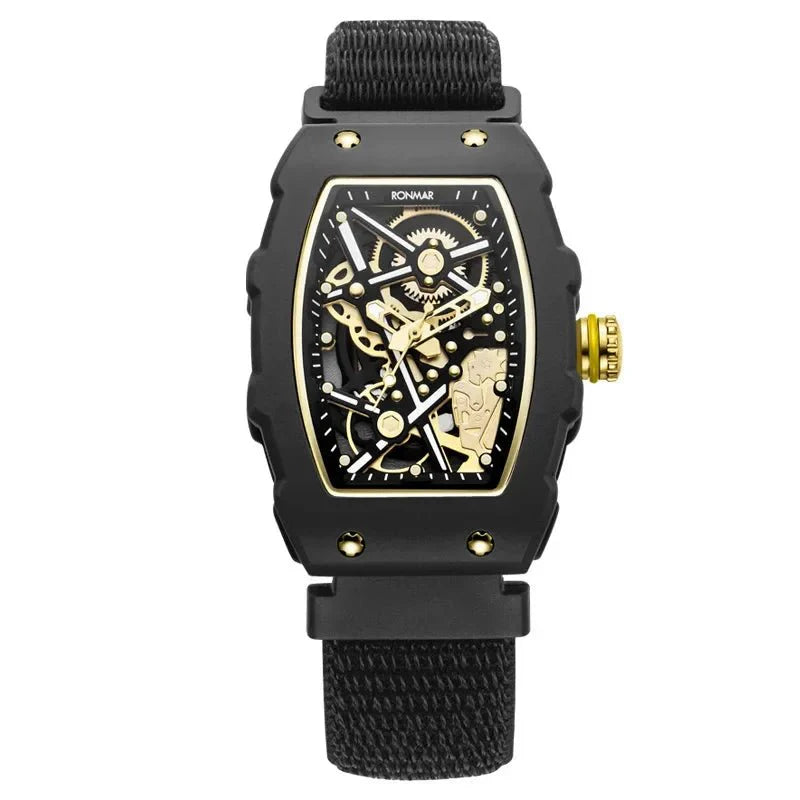 Valcien | Stainless Steel Quartz Watch with Nylon Strap – Elegant 35mm Design