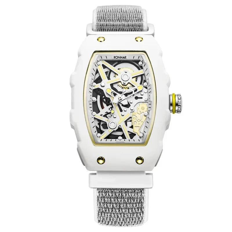 Valcien | Stainless Steel Quartz Watch with Nylon Strap – Elegant 35mm Design
