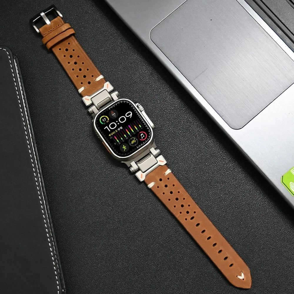 Valcien | Leather Apple Watch Band Luxury Comfort