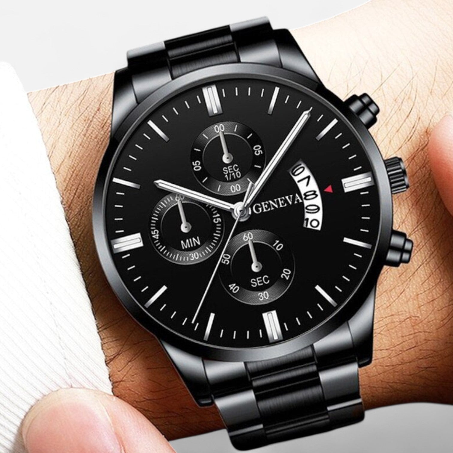 Valcien | Black Luxury Watch – Refined Precision, Bold Monochrome Design