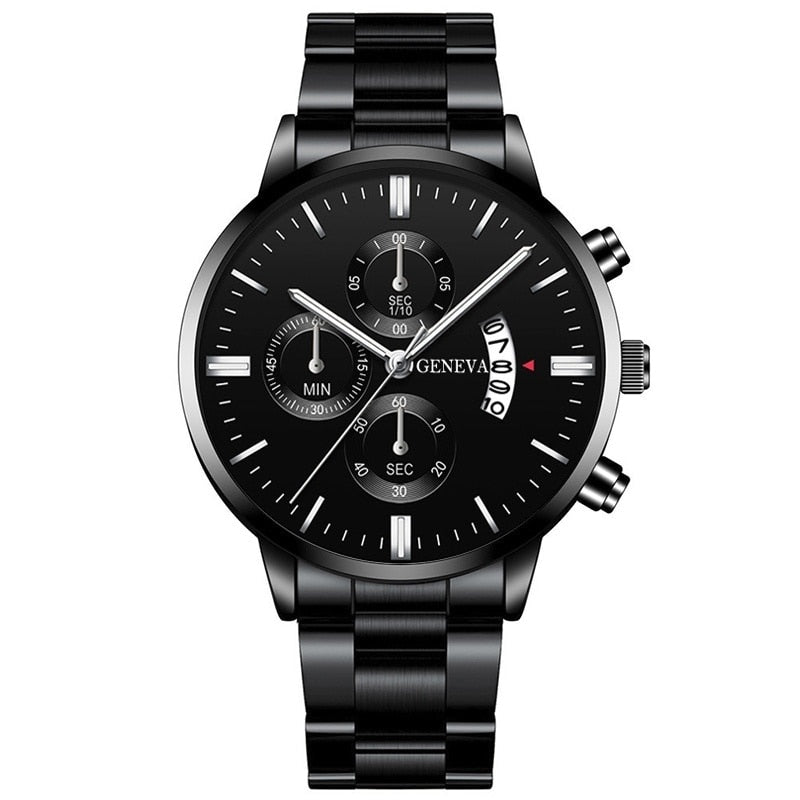 Valcien | Men Classic Durable Luxury Black Watch
