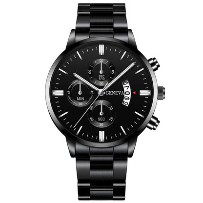 Valcien | Men Classic Durable Luxury Black Watch