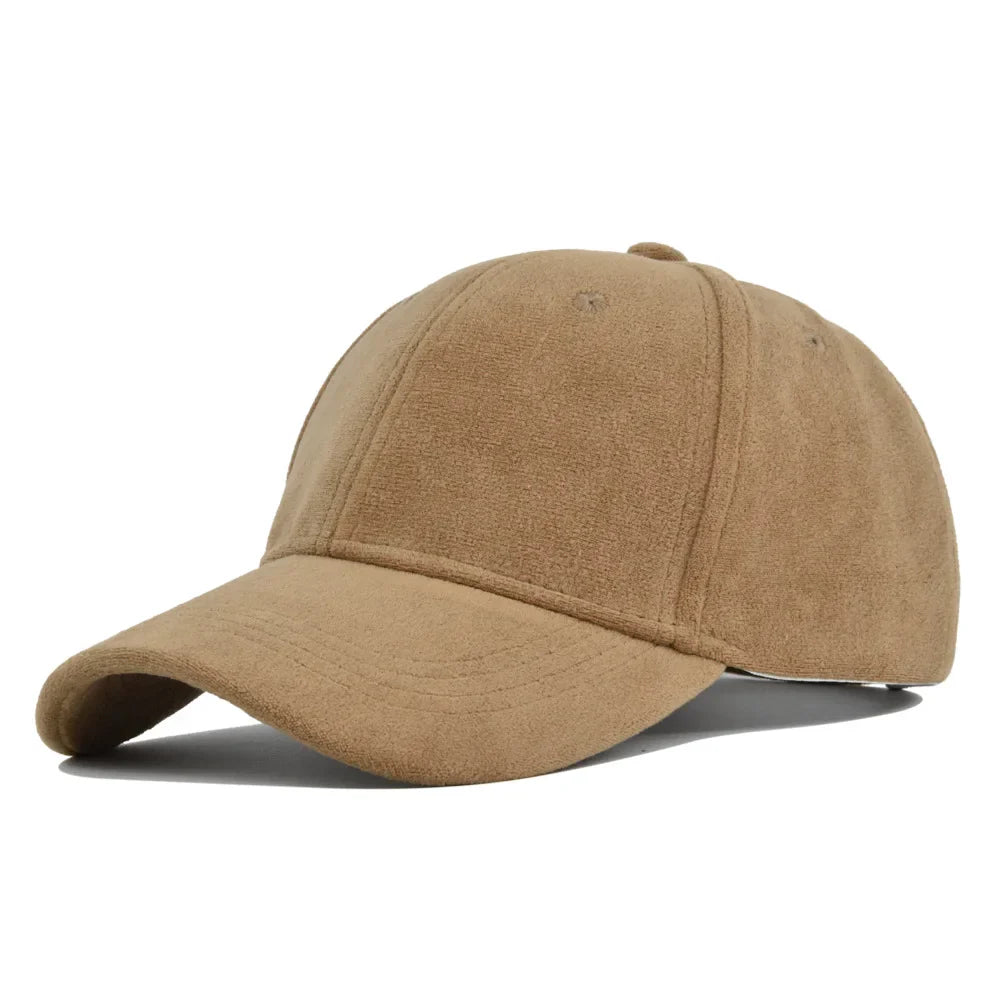 Men’s Suede Cap – Classic Vintage Casquette Style Hat