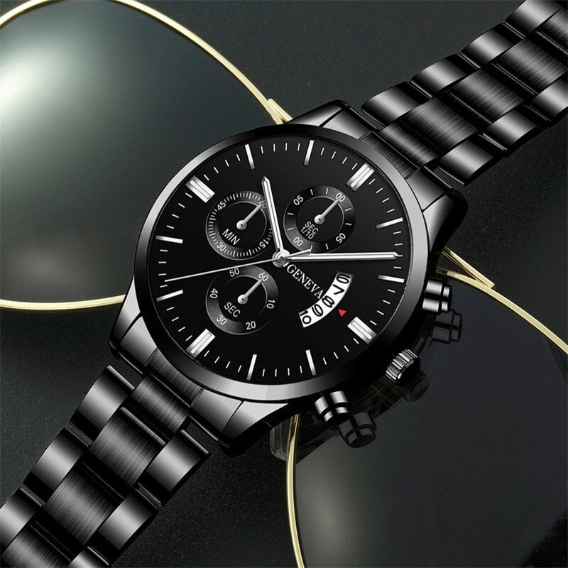 Valcien | Men Classic Durable Luxury Black Watch