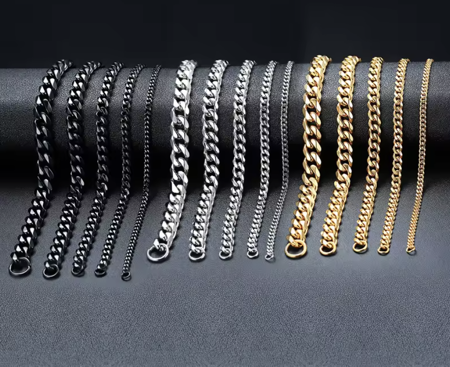 Men’s Cuban Link Bracelet – Classic Stainless Steel Chain Armband