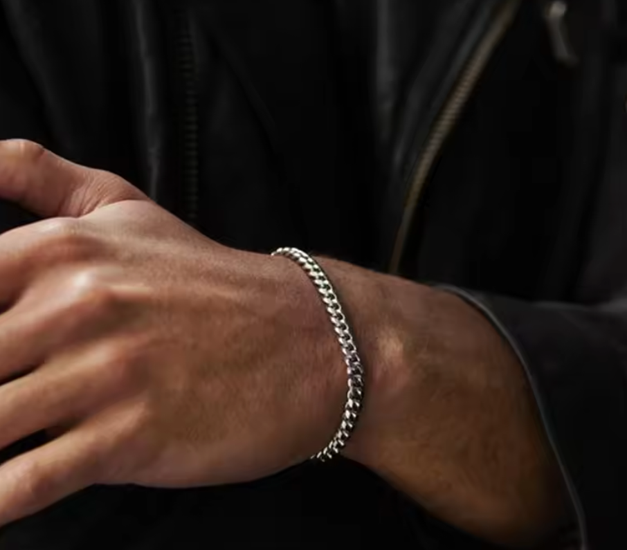 Men’s Cuban Link Bracelet – Classic Stainless Steel Chain Armband