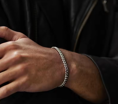 Men’s Cuban Link Bracelet – Classic Stainless Steel Chain Armband