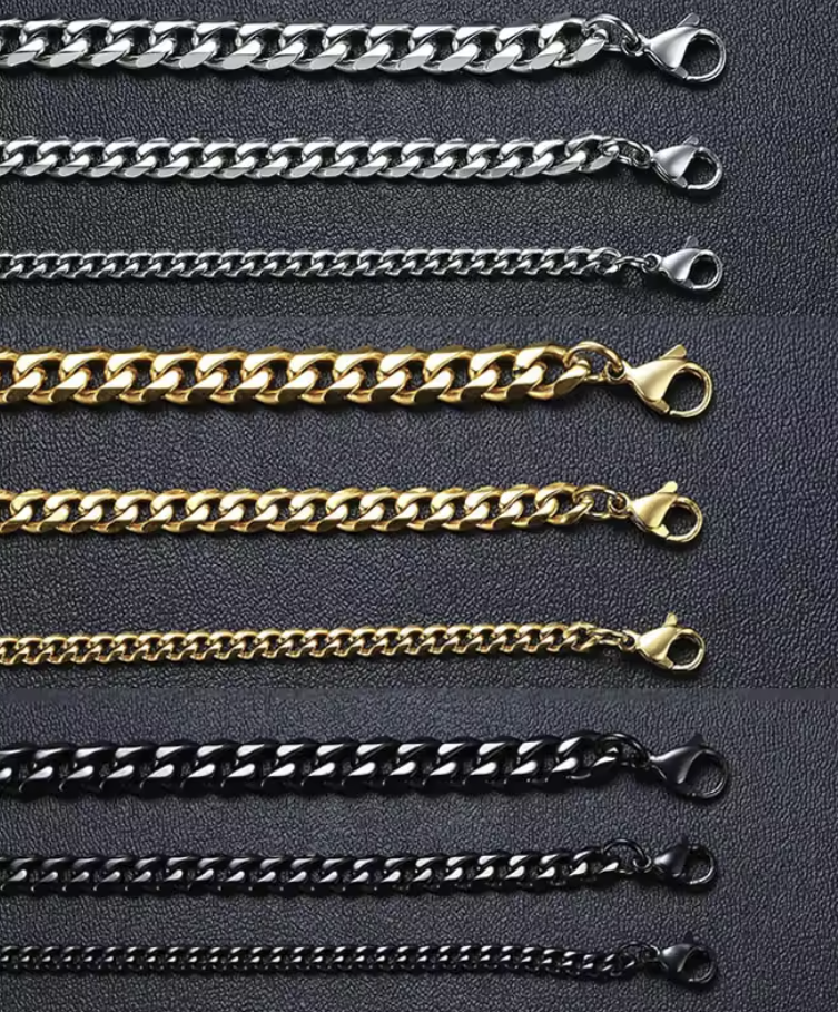 Men’s Cuban Link Bracelet – Classic Stainless Steel Chain Armband