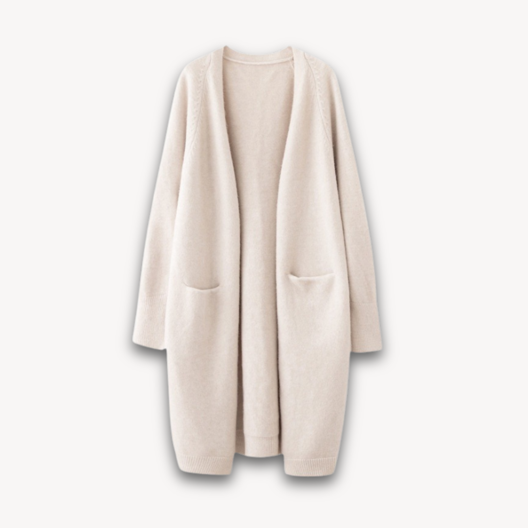 Vero – Women’s Long Open-Front Cardigan – Timeless Everyday Layer