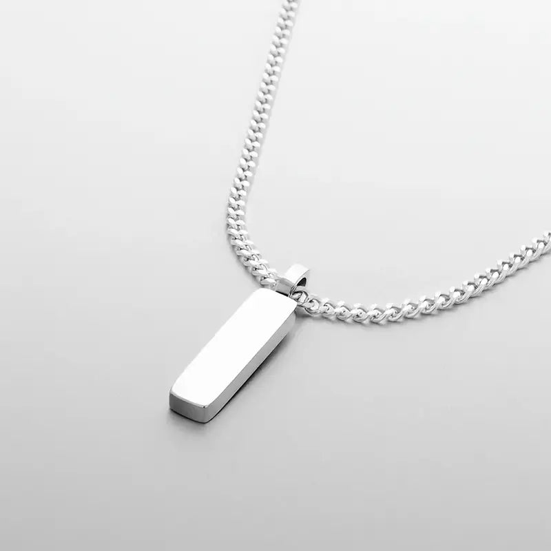 Valcien | Men’s Minimalist Cuban Chain Necklace – 316 Stainless Steel, Sleek & Durable