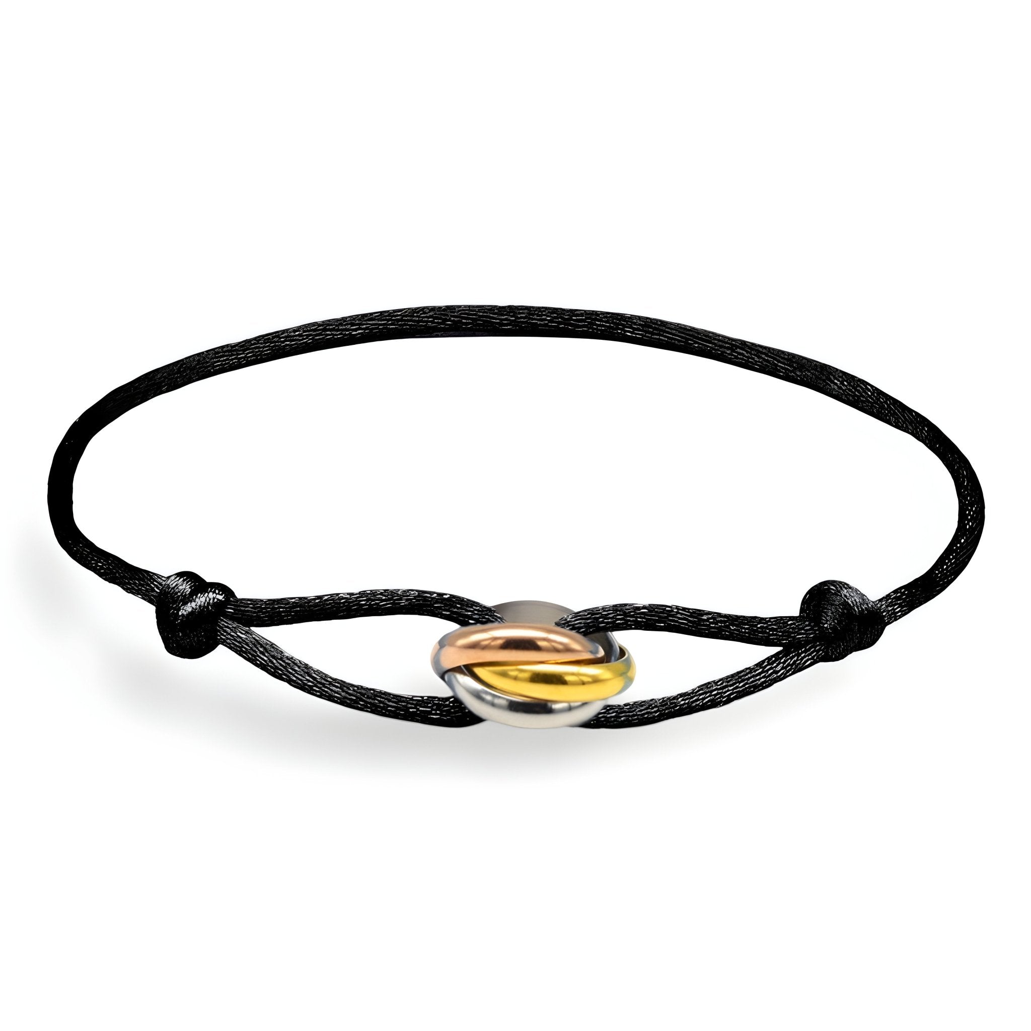 Valcien | Classic Cord Bracelet With Interlaced Circles