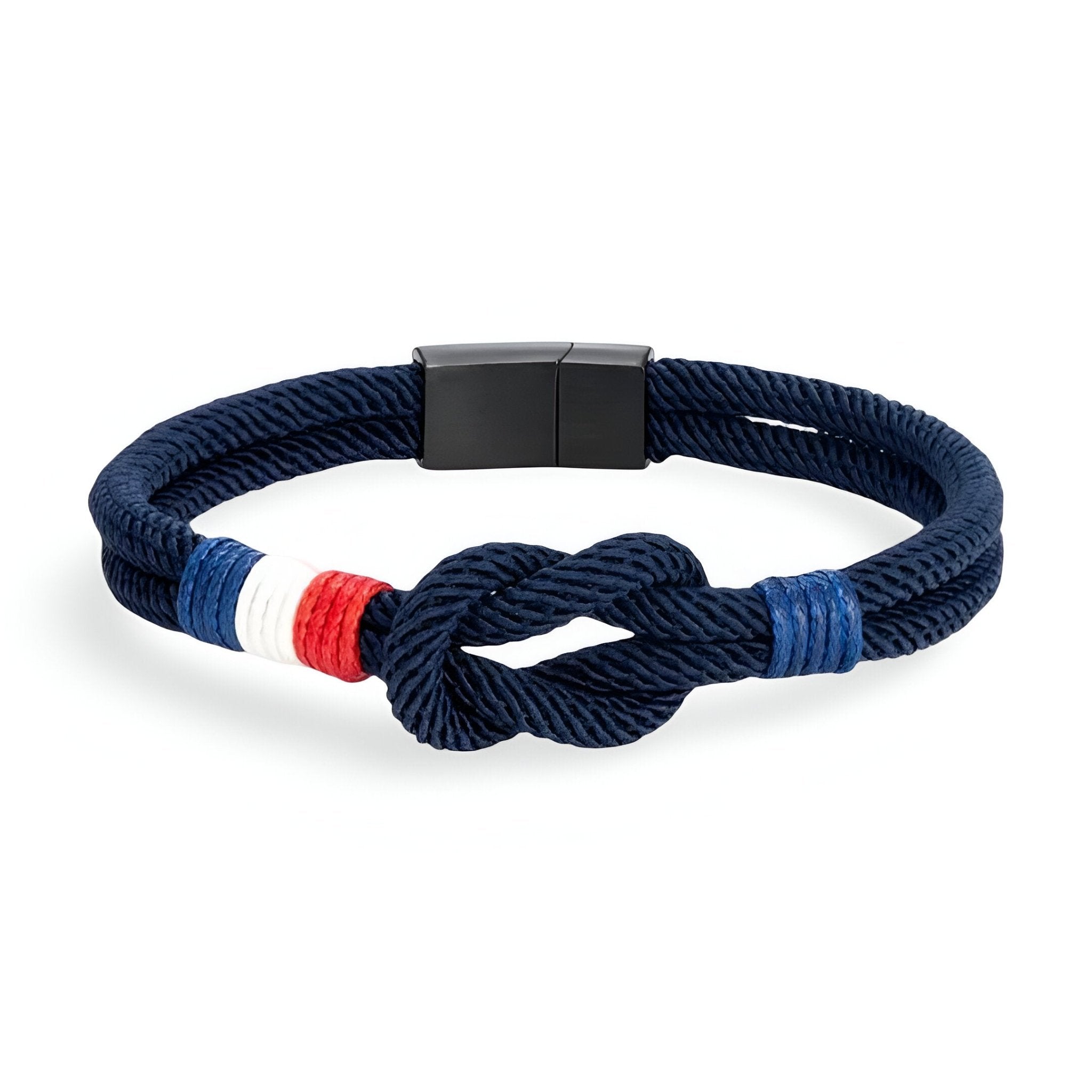 Valcien Théo Cord Bracelet – French Flag Knot Design for Men