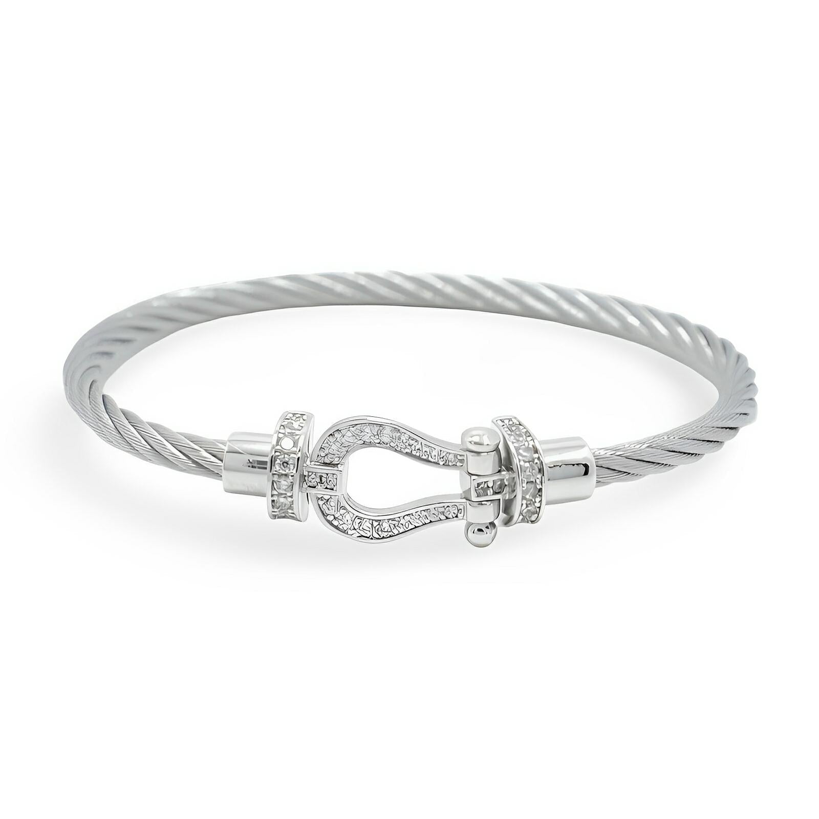 Valcien | Buckle Bracelet Titanium Cord Classic Stainless Steel