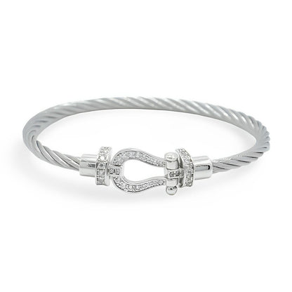 Valcien | Buckle Bracelet Titanium Cord Classic Stainless Steel
