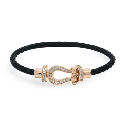 Valcien | Buckle Bracelet Titanium Cord Classic Stainless Steel