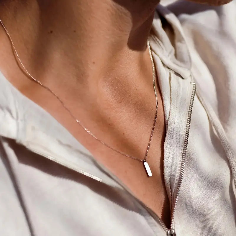 Valcien | Men’s Minimalist Cuban Chain Necklace – 316 Stainless Steel, Sleek & Durable