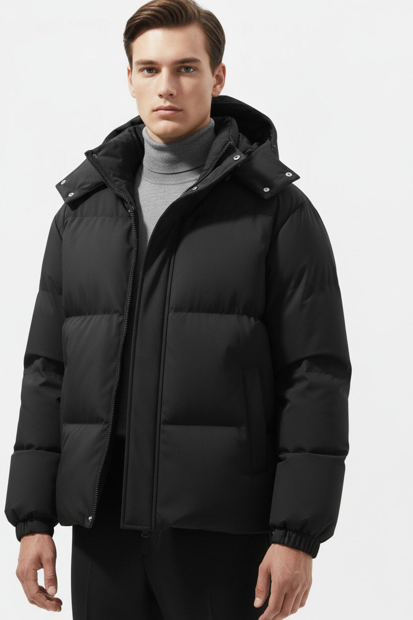 Valcien | Men’s Hooded Parka – Windproof Casual Outerwear