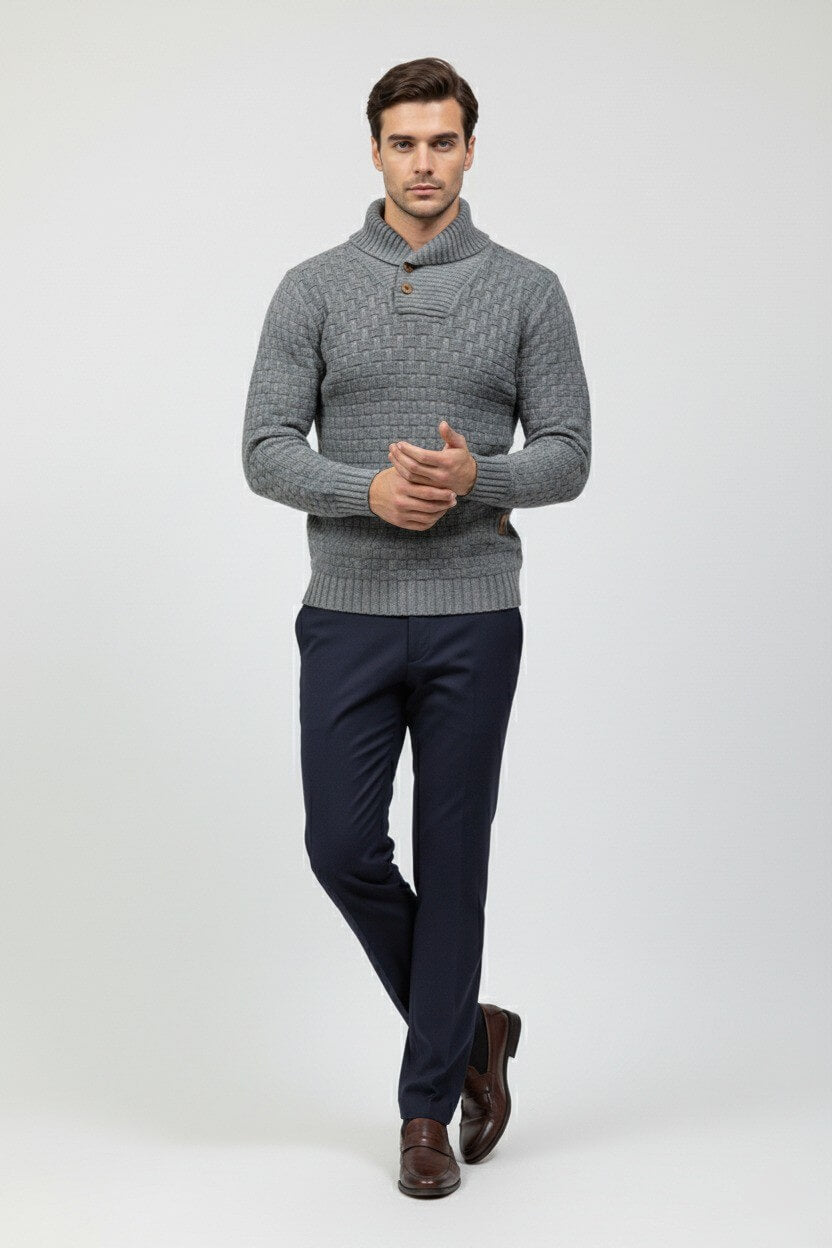 Valcien | Men’s Knitted Jumper – Classic Autumn Winter Knitwear