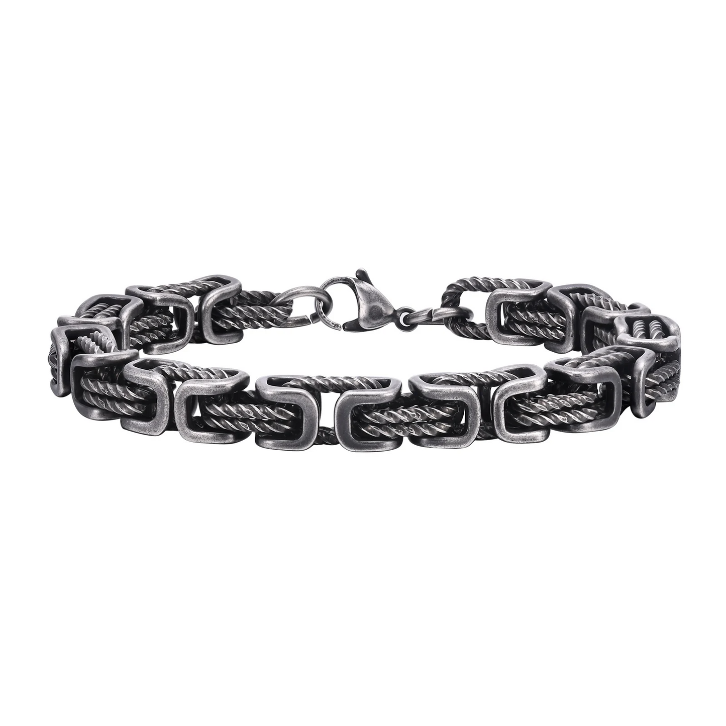 Rogue-Inspired Forged Chain Cuff for Men – Bold Stainless Steel Bracelet