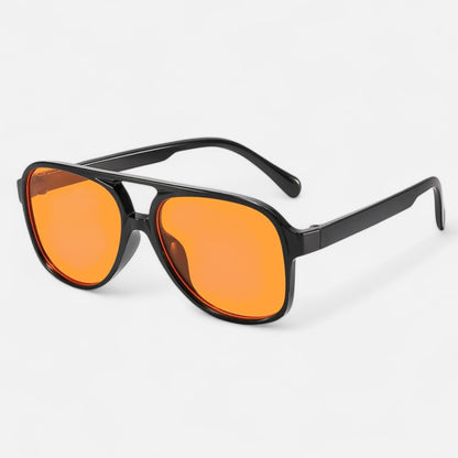 Valcien | Vintage Round Frame Sunglasses – Unisex Design, Anti-Glare Lens Clarity