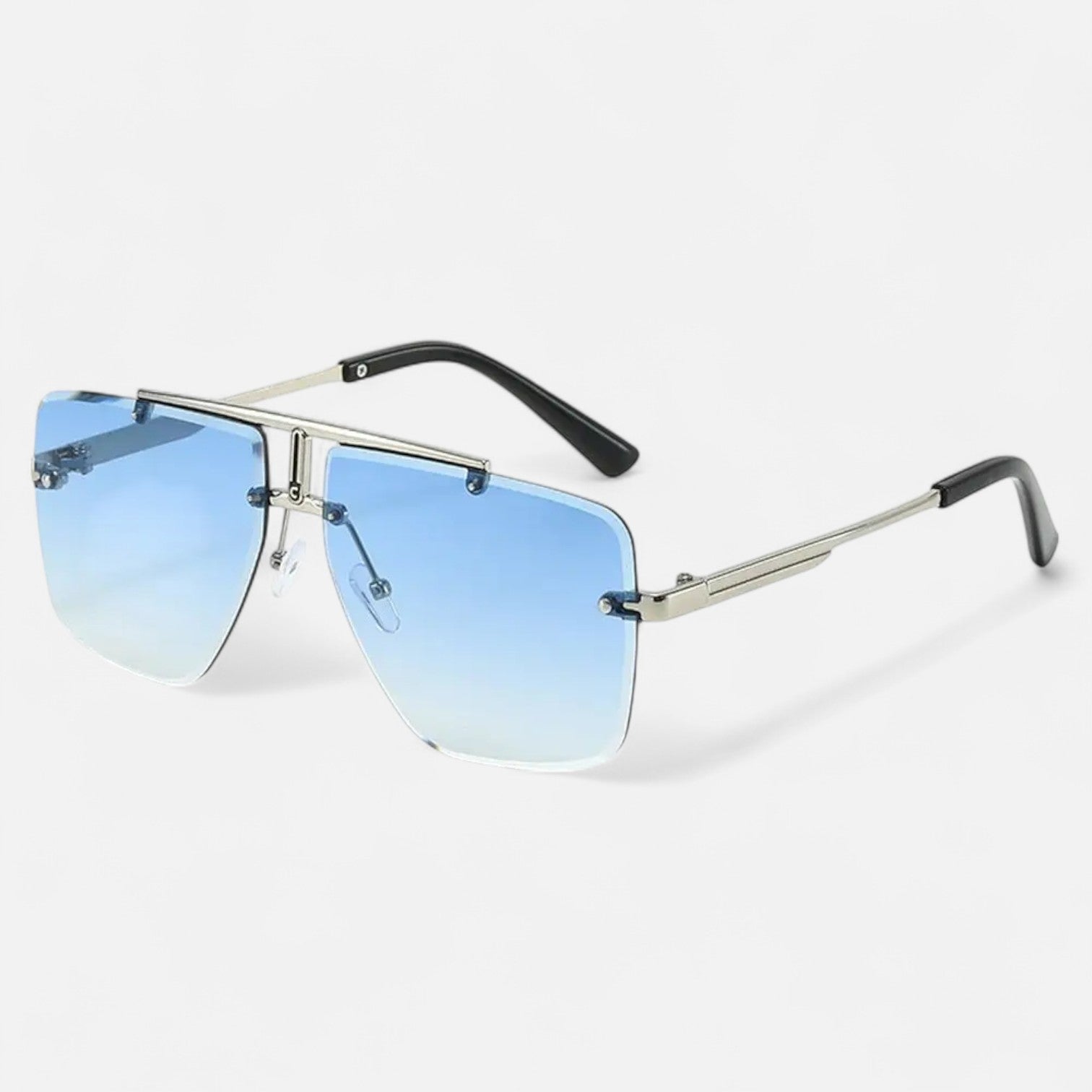 Valcien | Punk Square Frame Sunglasses – Retro Edge, UV Protection for Travel & Beachwear