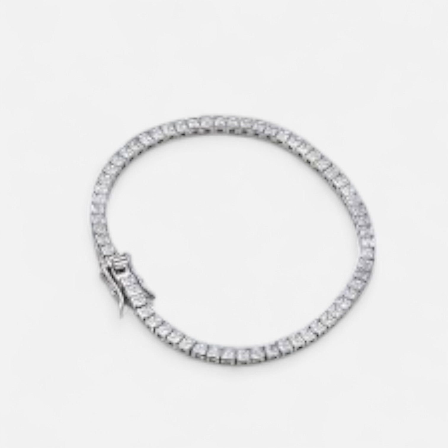 Valcien | Men's 5mm Tennis Link Bracelet – Polished Detail, Subtle Strength