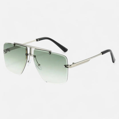Valcien | Punk Square Frame Sunglasses – Retro Edge, UV Protection for Travel & Beachwear