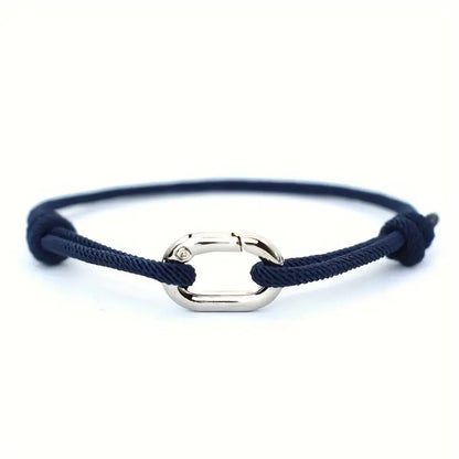 Valcien | 3mm Thin Rope Bracelet for Men – Handmade Macrame Sliding Knot Friendship Jewelry