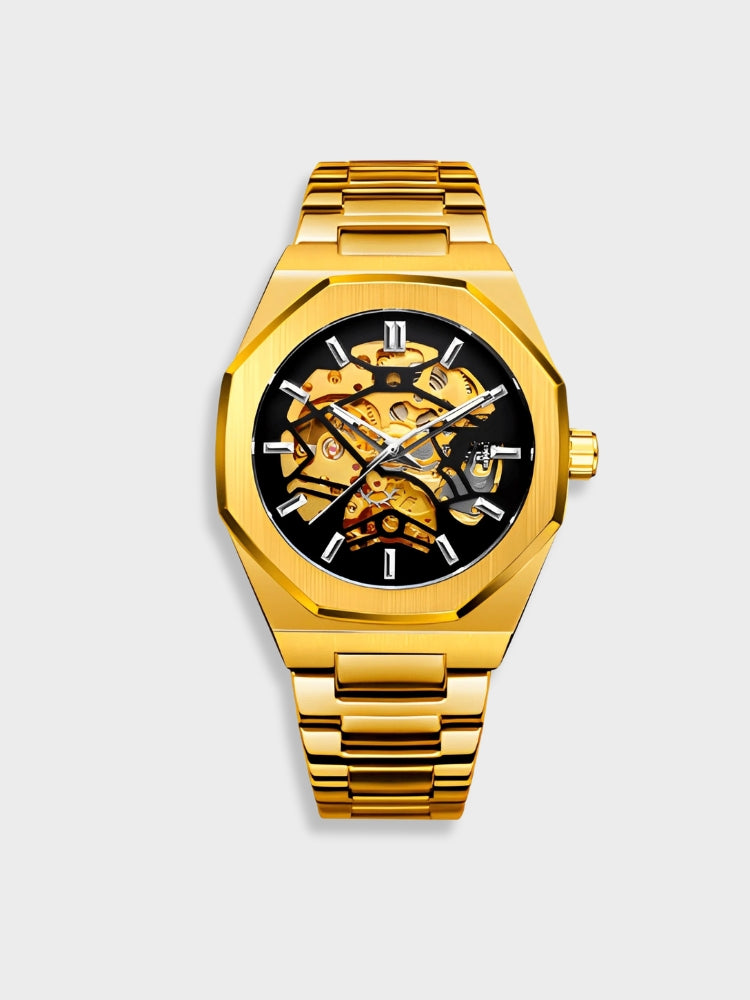 Decarba Men’s Luxury Watch – Classic Stainless Steel Chronograph Timepiece
