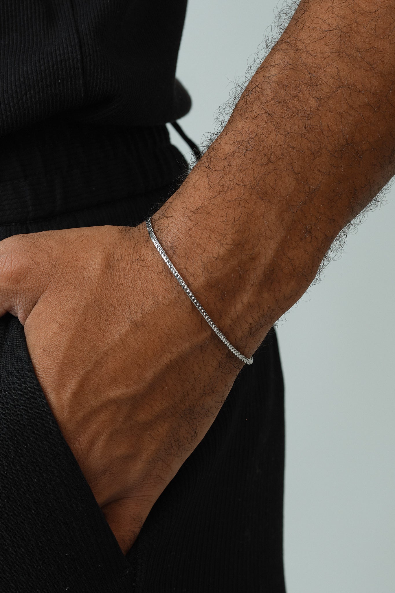 Valcien | Men Luxury Casual Sterling Silver Bracelet